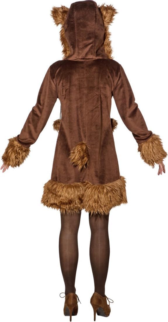 NEU Damen-Kleid Bär mit Kapuze, Gr. 34-36, 34-36