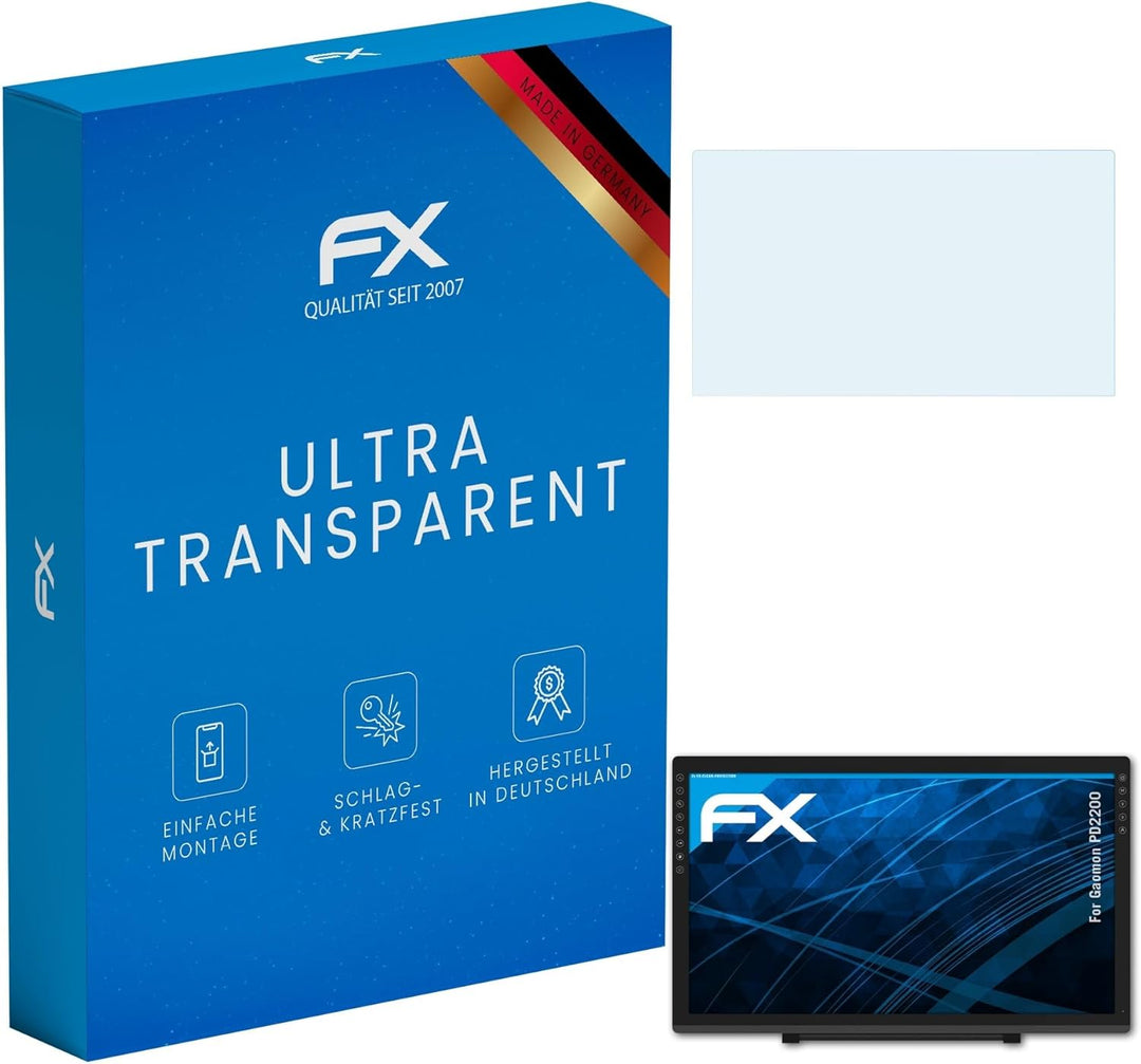 atFoliX Schutzfolie kompatibel mit Gaomon PD2200 Folie, ultraklare FX Displayschutzfolie (2X)