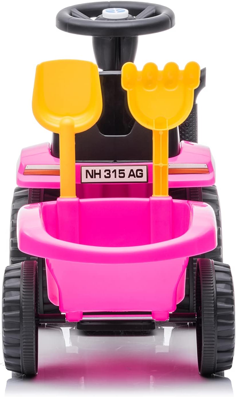 Kinder Rutschauto Rutschfahrzeug New Holland Traktor mit Anhänger Rutscherfahrzeug Kinderauto Kinder