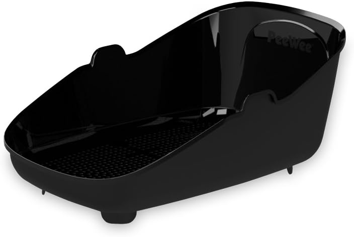 PeeWee EcoMinor - Katzentoilette - Starter-Paket Schwarz Schwarz-Anthrazit, Schwarz-Anthrazit
