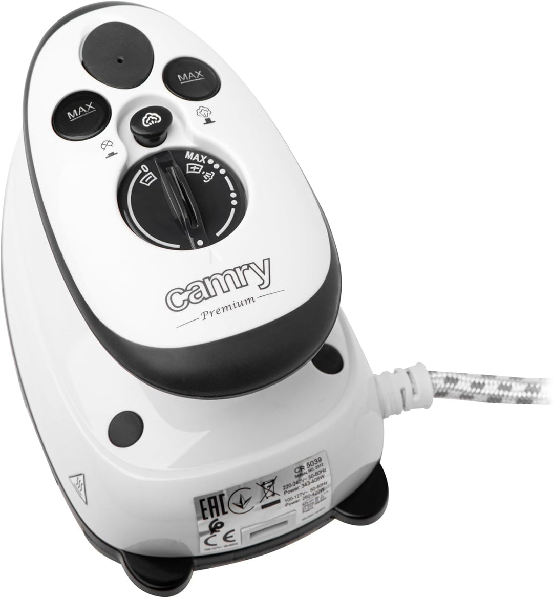 Camry Mini Bügeleisen 420W – Reisebügeleisen Mini mit Dampf und Trockenfunktion, Bügeleisen Klein mi