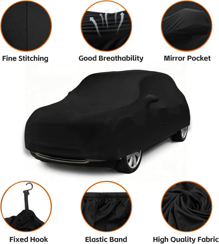 Autoabdeckung Indoor für BMW MINI Cooper 3 2000-2026, Elastisches Innenbereich Auto Abdeckplane Auto