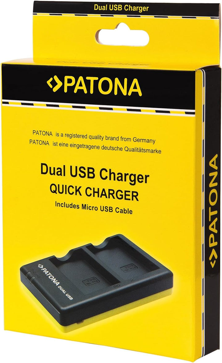 Sony Alpha 6000 6300 6500 Zubehör SET mit 2 Ersatzakkus und USB Dual Ladegerät kompatibel mit Sony A