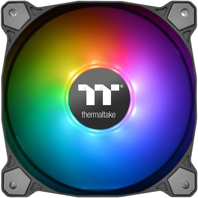 Thermaltake Pure Plus RGB 12 TT Premium Edition 3Pack Gehäuselüfter RGB Black 120 mm, RGB Black 120