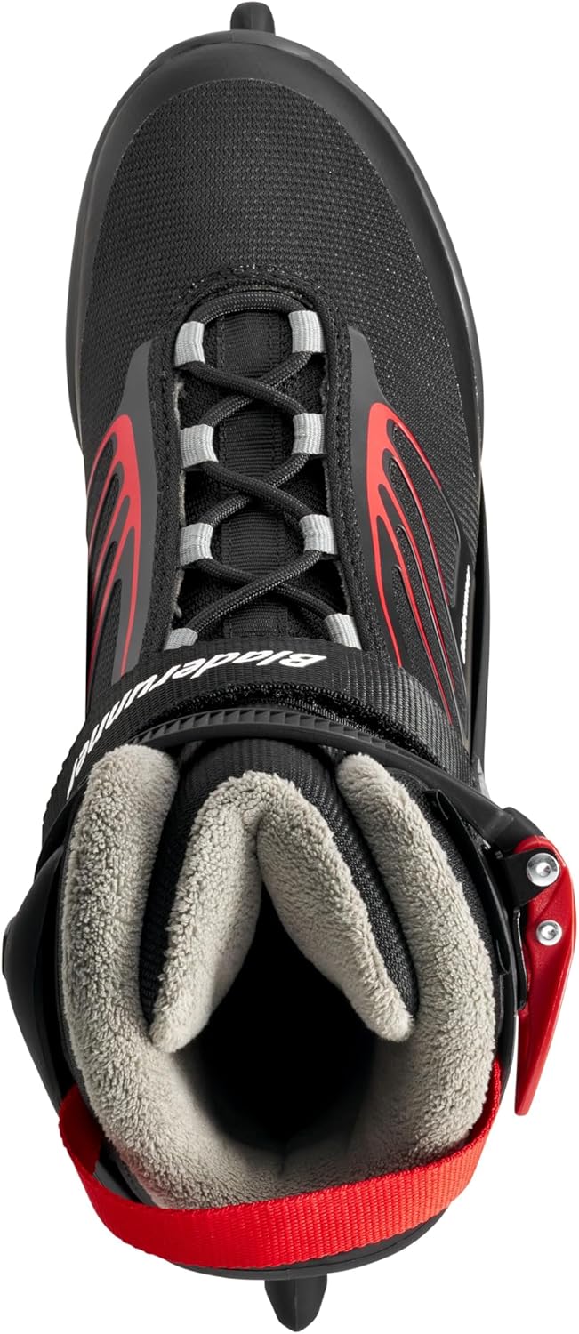 Bladerunner Igniter XT Ice Allround-Schlittschuh für Freizeitläufer, Herren, Schwarz/Rot 46 (UK: 11.