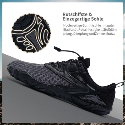 IceUnicorn Barfussschuhe Herren Damen Breite Traillaufschuhe Zehenschuhe Traillaufschuhe Unisex