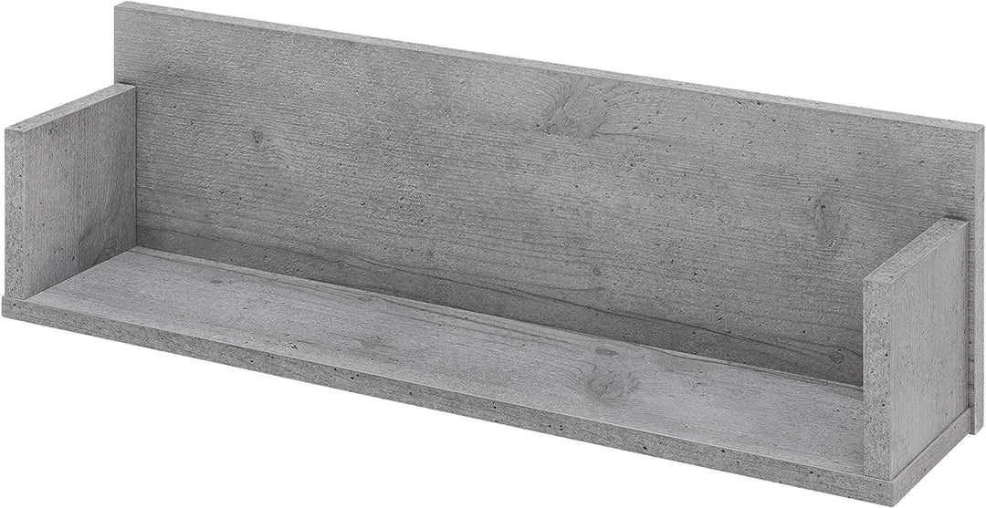 Schildmeyer Bello Regal 137002, Holzwerkstoff, steingrau, 59,8/13,6/19,5 cm (B/T/H)