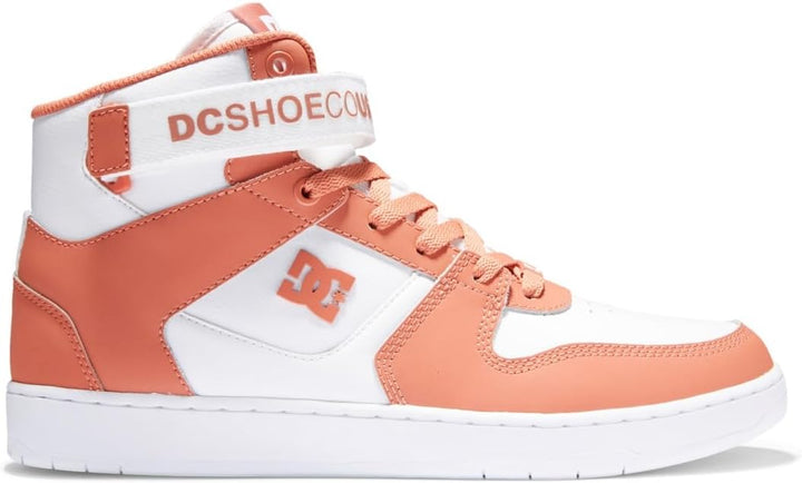 DC Shoes Herren Pensford Hi-High-top Leather Shoes for Men Sneaker, White Citrus
