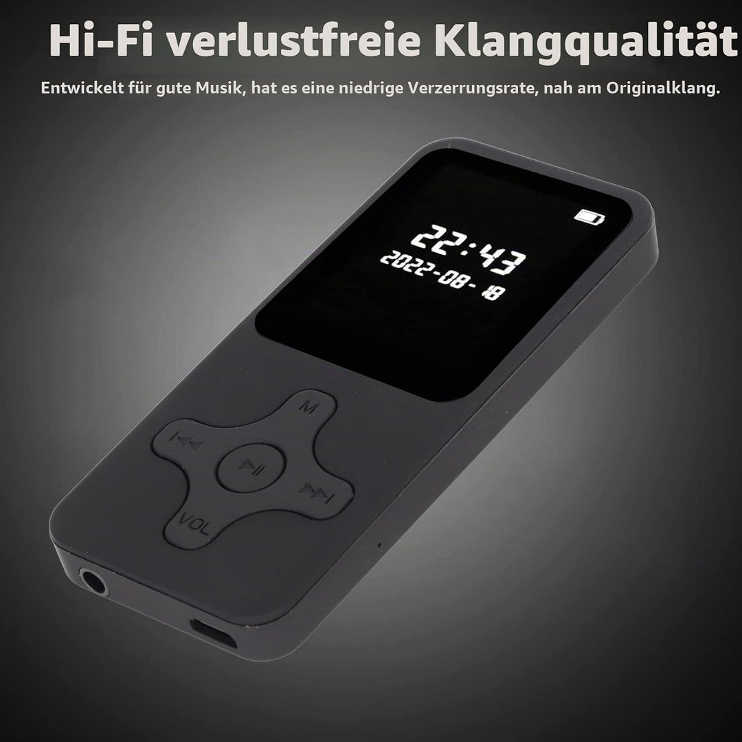 MP3 Player, MP4 Player, MP3 Musik Player mit BT5.0, Klassischer Digitaler LCD Bildschirm mit 1,77 Zo