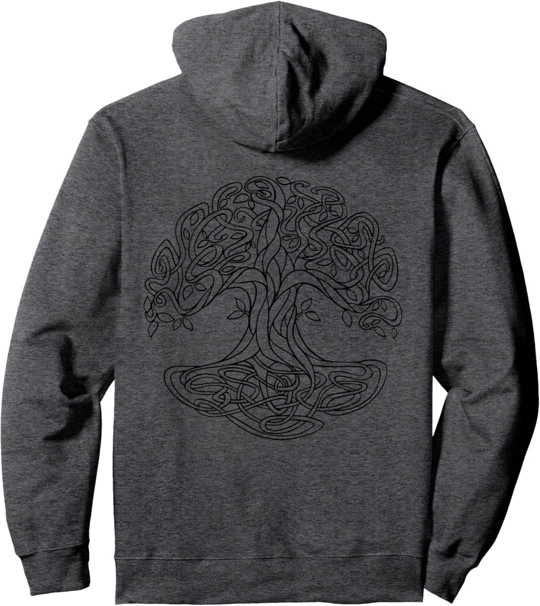 Yggdrasil Kelten Wikinger Weltbaum Weltenesche Ragnarök blck Pullover Hoodie