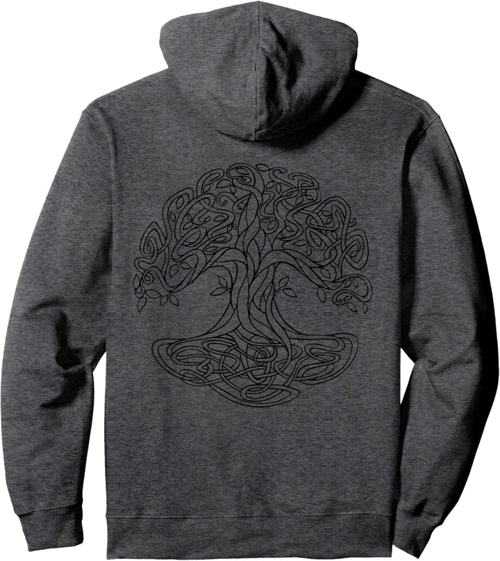 Yggdrasil Kelten Wikinger Weltbaum Weltenesche Ragnarök blck Pullover Hoodie