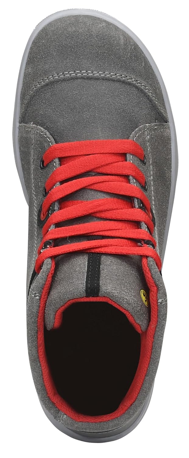 ELTEN Sicherheitsschuhe VINTAGE Mid ESD S3, Herren, Leder, Stahlkappe, leicht, sportlich, Grau, Grös