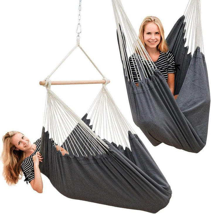 AMANKA XXL Hängesessel 185x130-150 kg belastbar - Hängesitz für 2 Personen - Outdoor Indoor - Hänges
