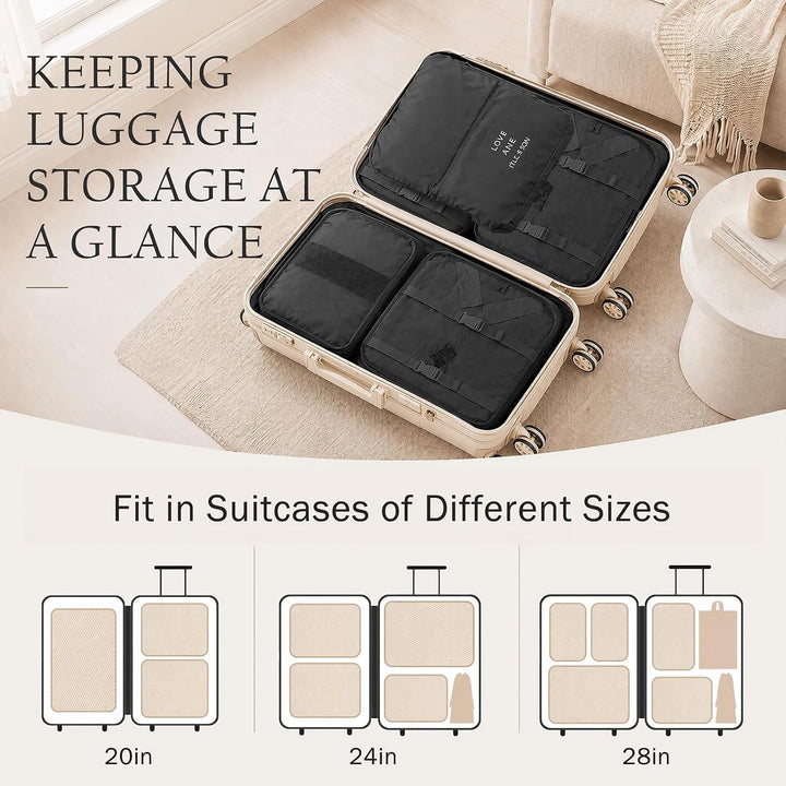 Koffer Organizer Set 15 Teilig Wasserdichte Packing Cubes Kleidertaschen | Reise Organizer Packwürfe