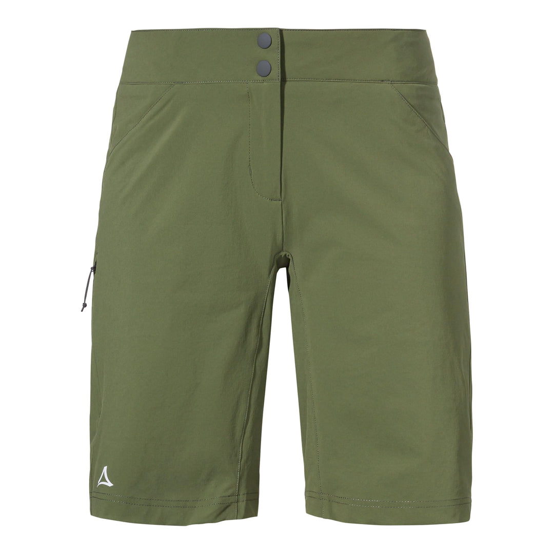 Schöffel Damen Shorts Danube L, wasserabweisende Radhose, schnell trocknende Fahrradhose mit Bundver