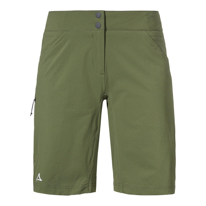Schöffel Damen Shorts Danube L, wasserabweisende Radhose, schnell trocknende Fahrradhose mit Bundver