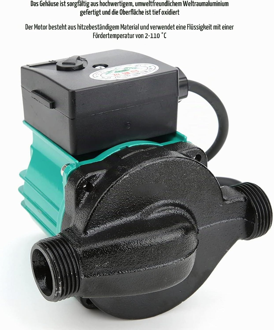Fafeicy 220V/50 Hz 3/4 zoll Umwälzpumpe, 65/40/30L/min Ultra-leise Silent Automatisch Umwälzpumpe, f