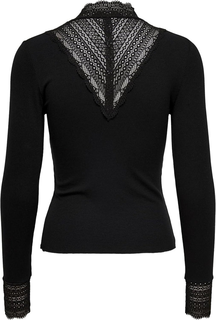 ONLY Damen Extra Lange Hemd Bluse Langarm Shirt Business Tunika aus Baumwolle Gestreift Uni ONLMATHI