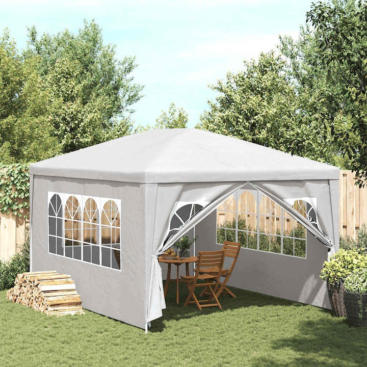 vidaXL Gartenzelt 3x12m Partyzelt Pavillon Festzelt Gartenpavillon Weiss/Blau 3 x 4 m Weiss, 3 x 4 m