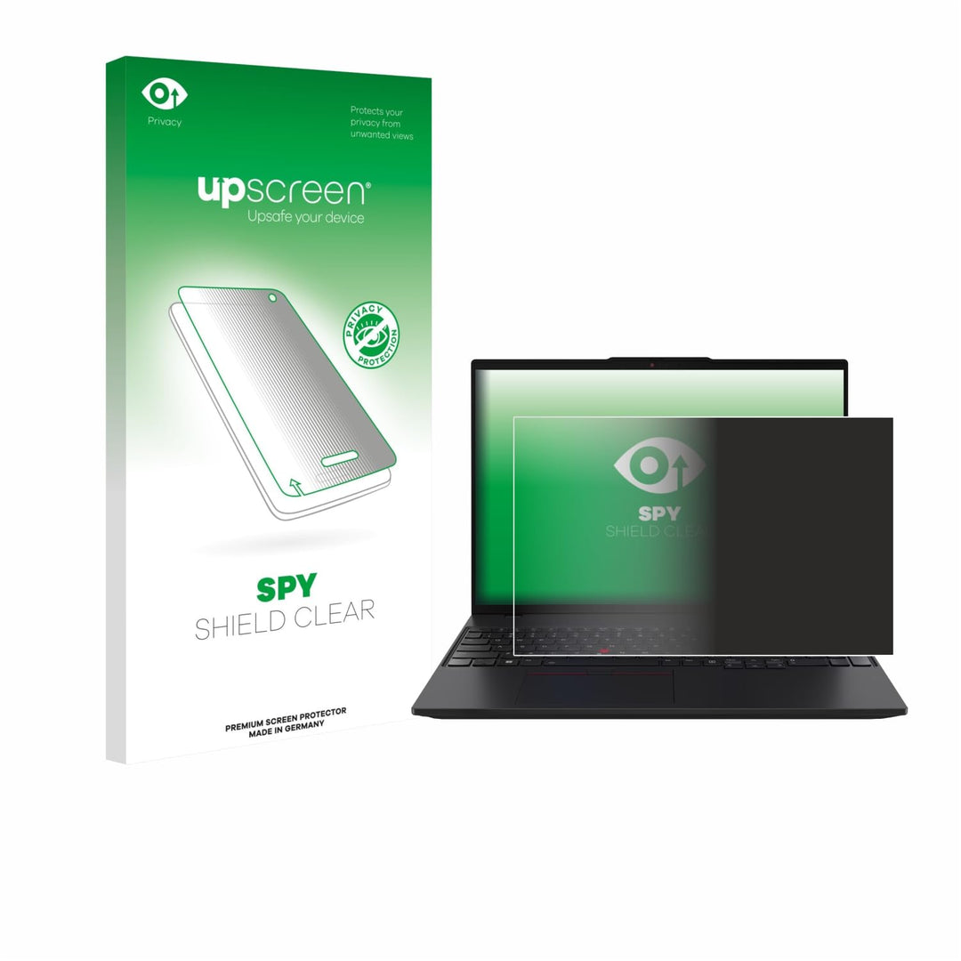 upscreen Anti-Spy Blickschutzfolie für Lenovo ThinkPad L16 Gen 2 Made in Germany, Privacy Screen Dis