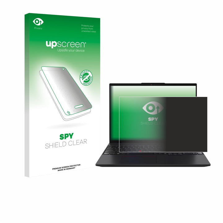 upscreen Anti-Spy Blickschutzfolie für Lenovo ThinkPad L16 Gen 2 Made in Germany, Privacy Screen Dis