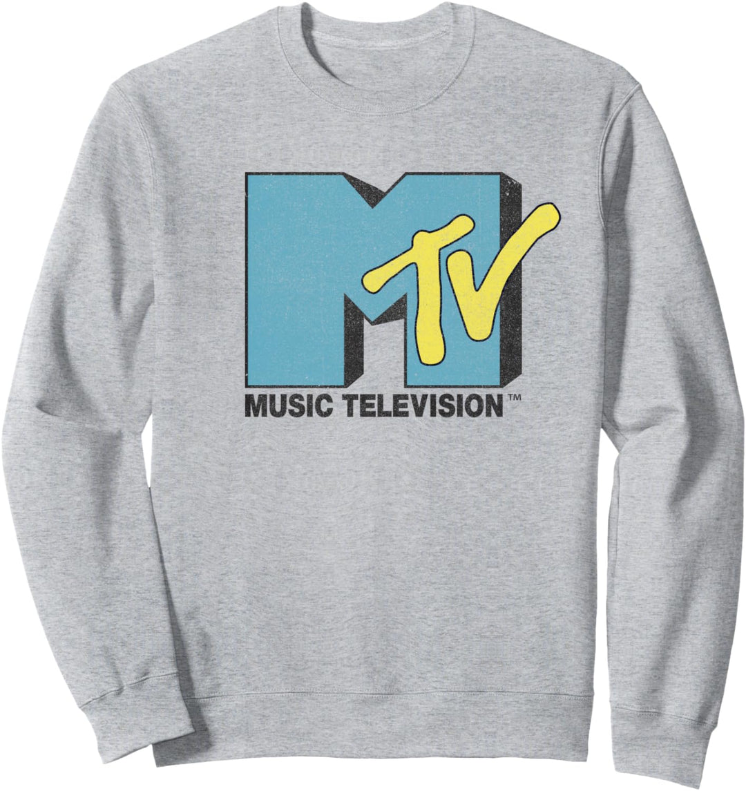 MTV Blue Yellow Logo Sweatshirt