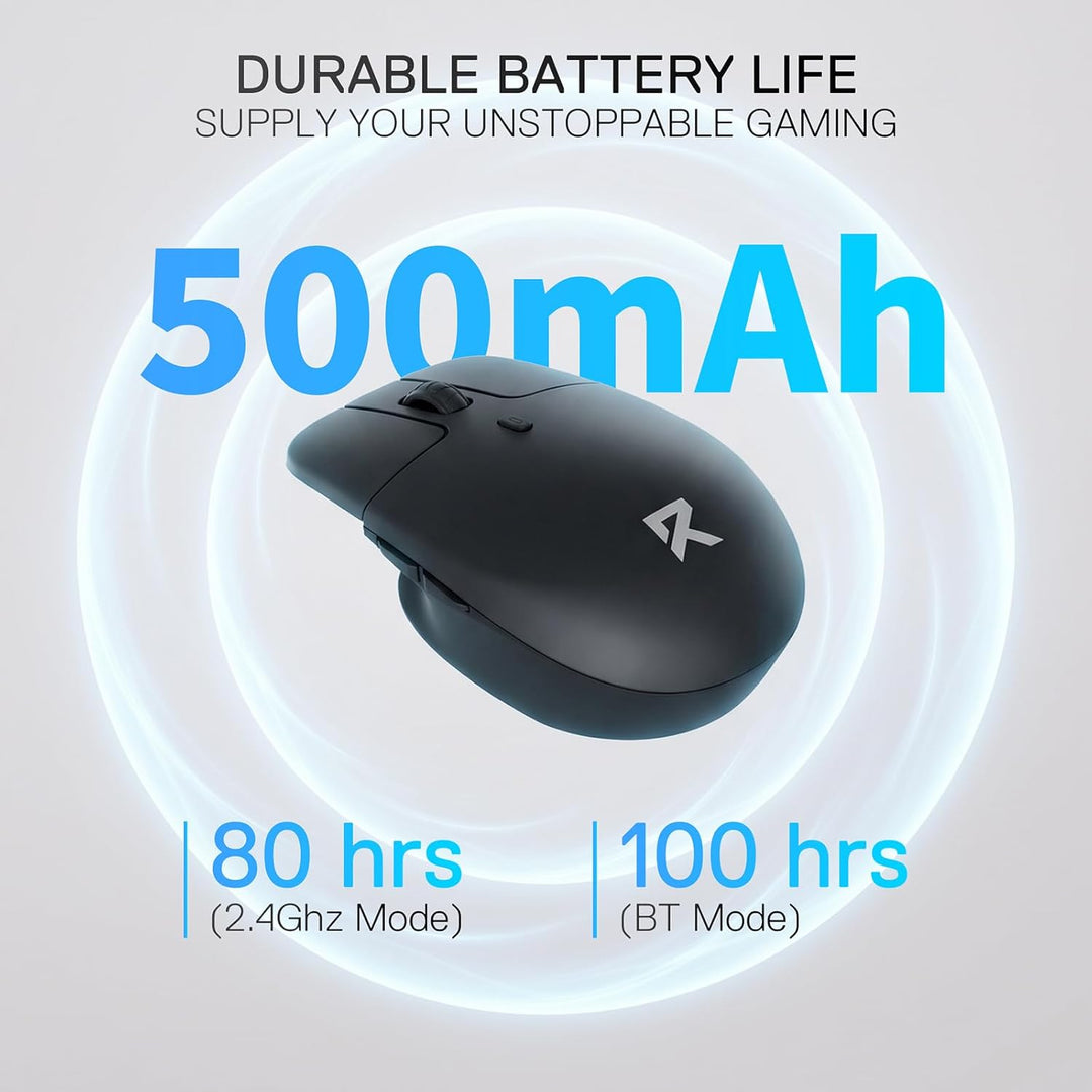 Redragon BM4162 Wireless Maus, Dual-Mode 2.4GHz/BT Maus, Leichtes Floating-Button-Design, Geräuschlo