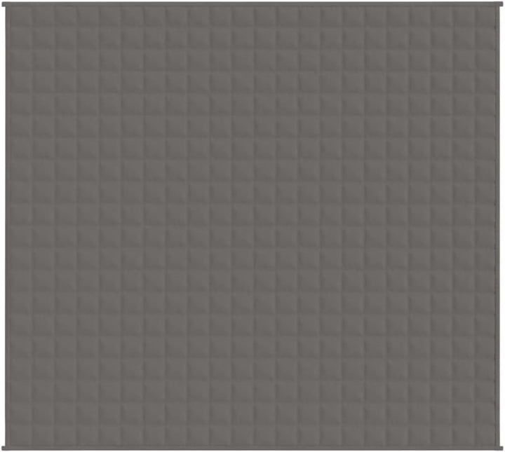Gewichtsdecke Grau 200x230 cm 13 kg Stoff hypoallergene Füllung Komfort Schlafhilfe für Schlafzimmer