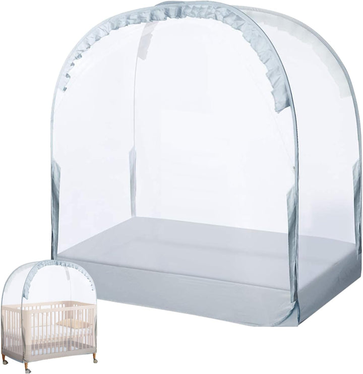 Kinderbett-Abdeckung, um zu verhindern, dass das Baby herausklettert, 70 x 130 x 140 cm, atmungsakti