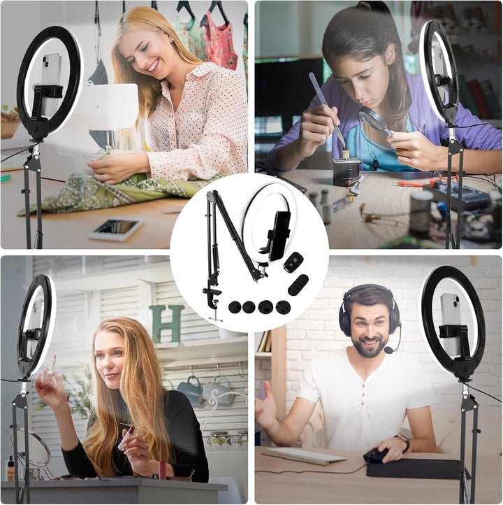 Ringlicht mit Stativ Handy Overhead 10&