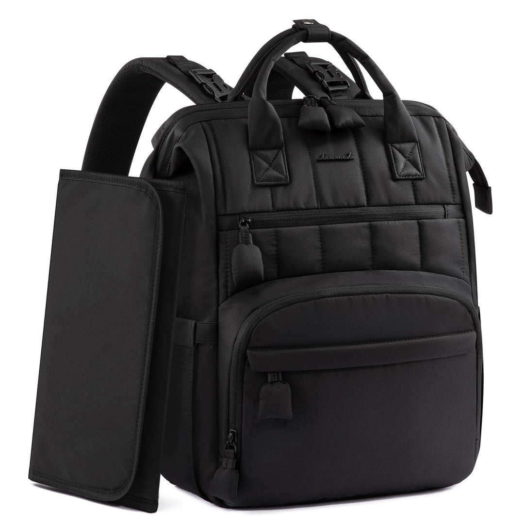 LOVEVOOK Wickelrucksack Gross, Baby Wickeltasche Rucksack Diaper Bag mit Wickelunterlage, Wasserabwe