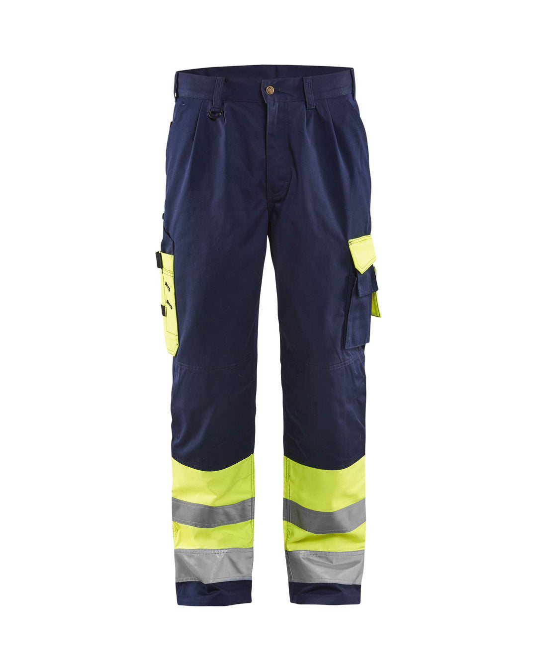 Blaklader 15841860 Hose mit hoher Sichtbarkeit, Gelb/Marine, grootte D92 D92 Dark Yellow / Navy Blue