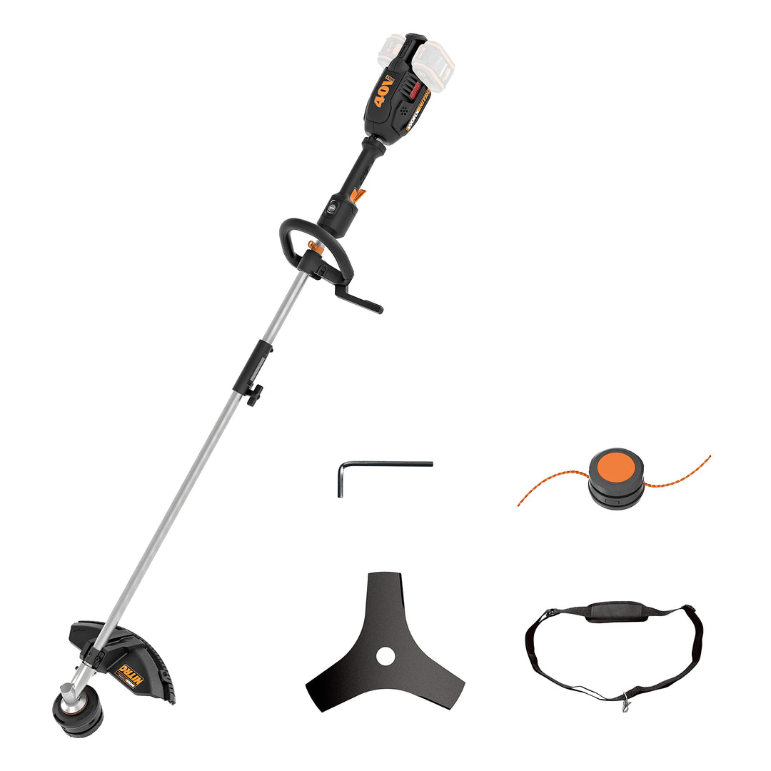WORX Nitro WG186E.92 Akku Sense Rasentrimmer & Freischneider 40V (2x20V) - leistungsstarker bürstenl
