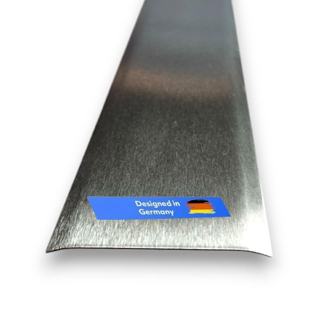 Übergangsprofil, Edelstahl k240 geschliffen, 1,5 mm stark, Übergangsprofile, 1150 x 130 mm Übergangs