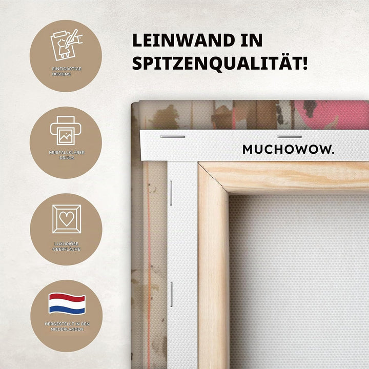 MuchoWow© Leinwandbild Gross 120x80 cm XXL Dekoration Wohnzimmer Bilder Pictures Wall Decoration Liv