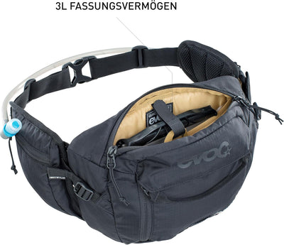 EVOC HIP Pack 3 und HIP Pack PRO 3 Hüfttasche Bauchtasche für Bike-Touren & Trails (3L Fassungsvermö