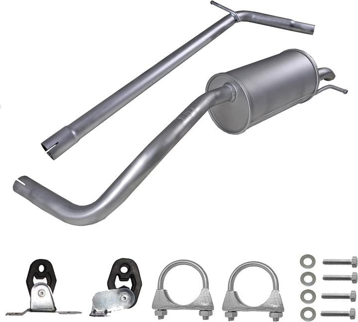 Ferroz Export Ersatz für Auspuff VW FOX 1.2 2005-2011 Rohr+Endschalldämpfer Auspuffanlage