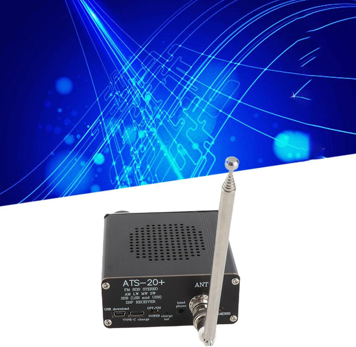 Funkempfänger, Hochempfindlicher Weltband-Digitalempfänger ATS 20+, Unterstützt FM AM LW SW SSB Prof