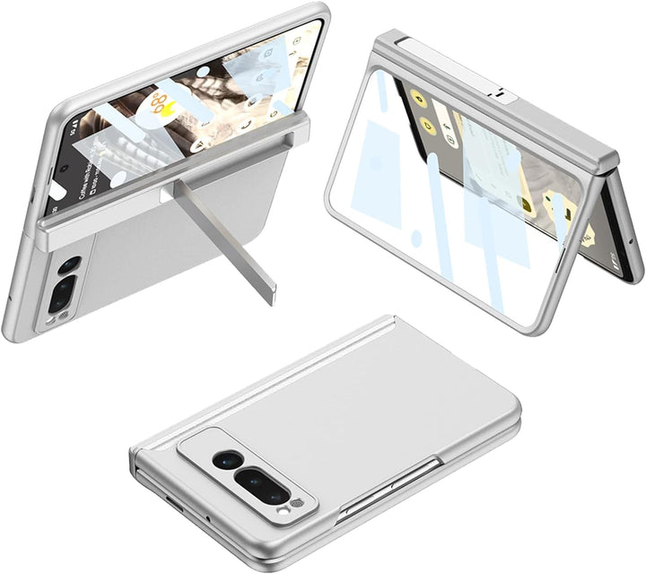 Miimall Kompatibel mit Google Pixel Fold Hülle mit Displayschutz+Magnetischer Scharnierschutz, Ultra