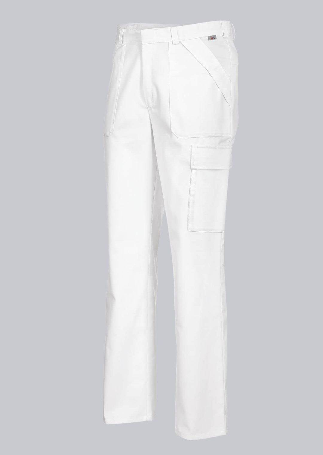 BP 1680-558-21-2XLl Unisex-Arbeitshose, mit Reissverschluss, 245,00 g/m² Stoffmischung, weiss, 2XLl