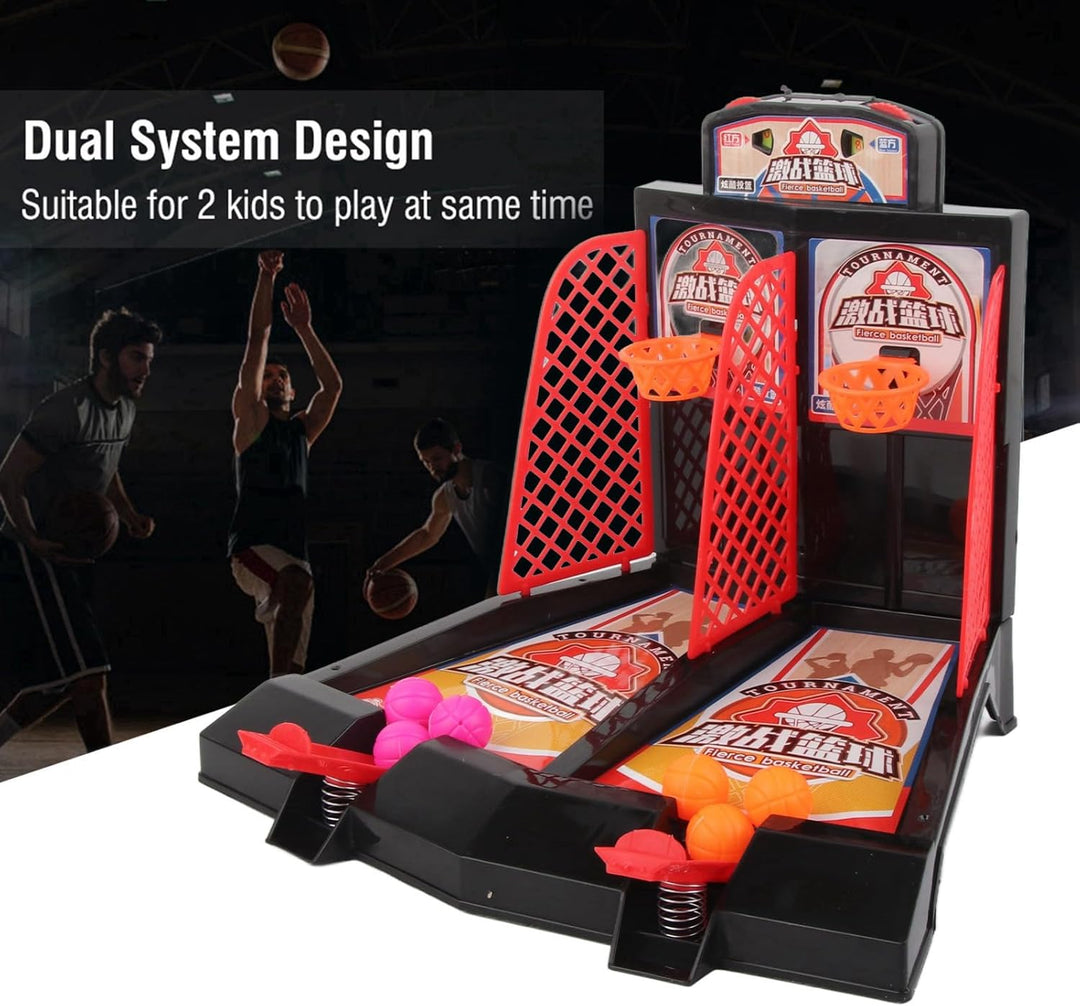 VGEBY Basketball Desktop Spielzeug, Kinder Basketball Tabletop Spiel Schiessen Katapult Spielzeug Se