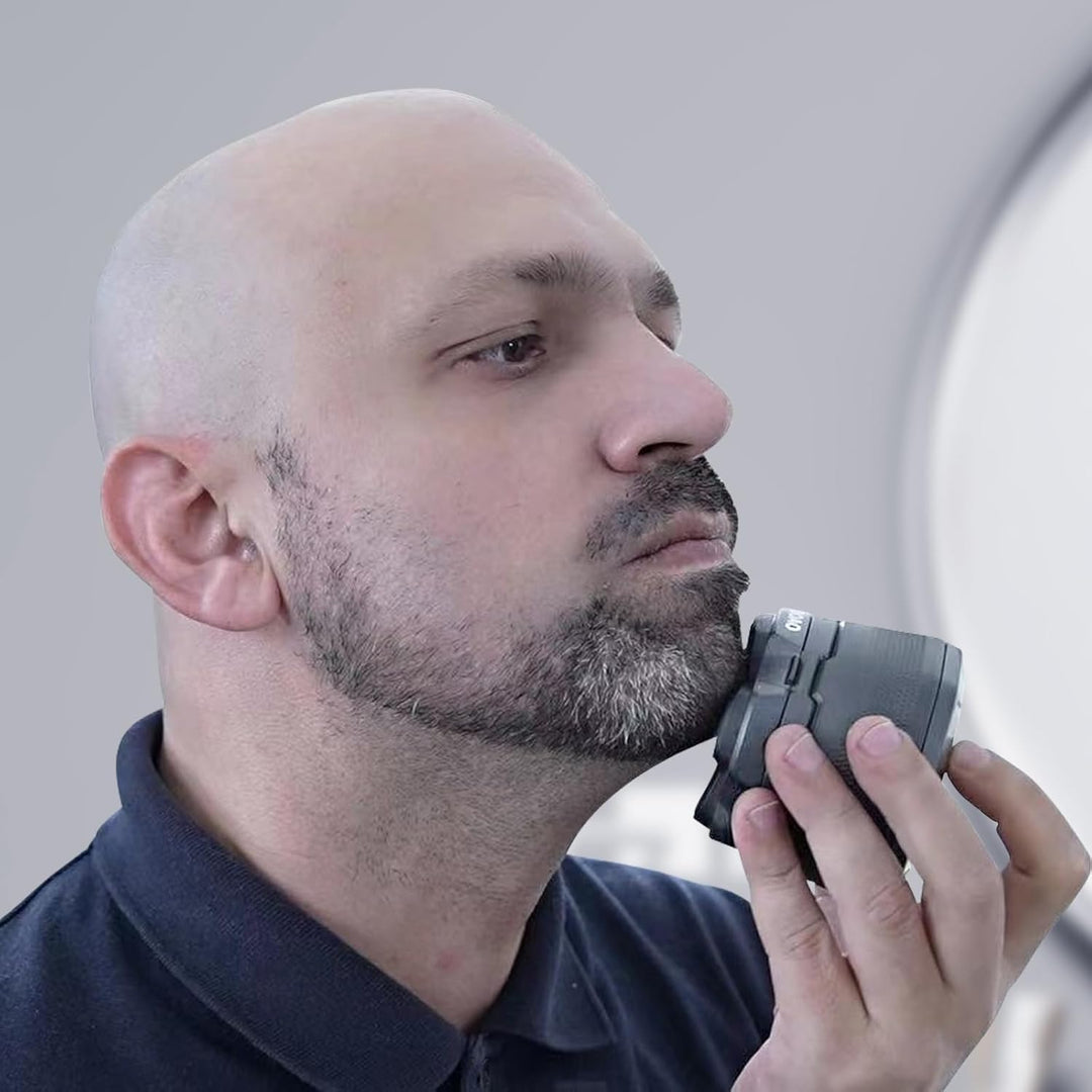 Glatzen Rasierer Herren, 180 Min Akku & flexibler 360grad-Scherkopf, Magnetische Leicht zu Reinigen,