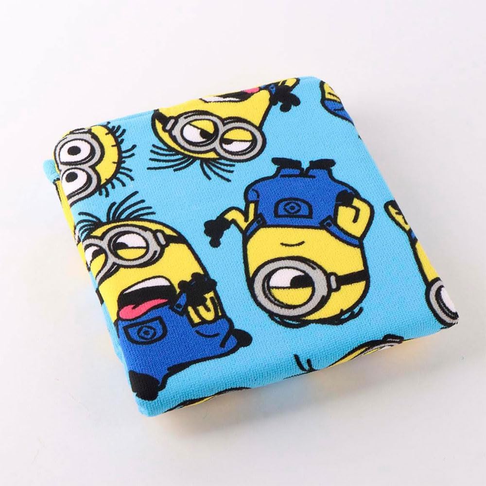 Minions Mikrofaser-Poncho für Kinder für Strand und Pool, aus Mikrofaser, für Jungen, Mädchen, mit K
