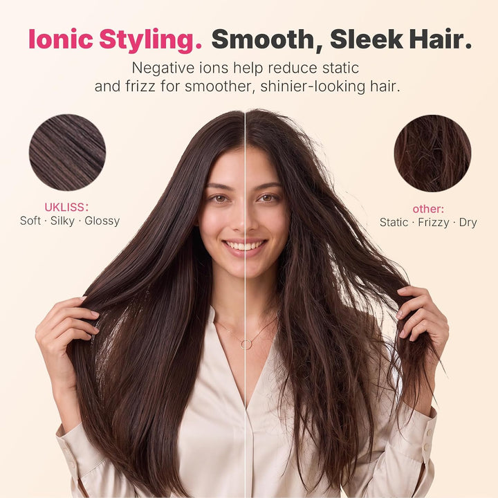 UKLISS Pro Airstyler Hairstyler 8 in 1 Set, High Speed Ionen Haartrockner, Föhnbürste mit Auto-Airfl