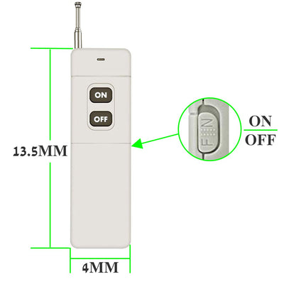 dstfuy 12v Funkschalter,4900FT Langstrecken,DC 12V/24V/48V/72V/40A Relais Drahtloser Schalter,fernbe