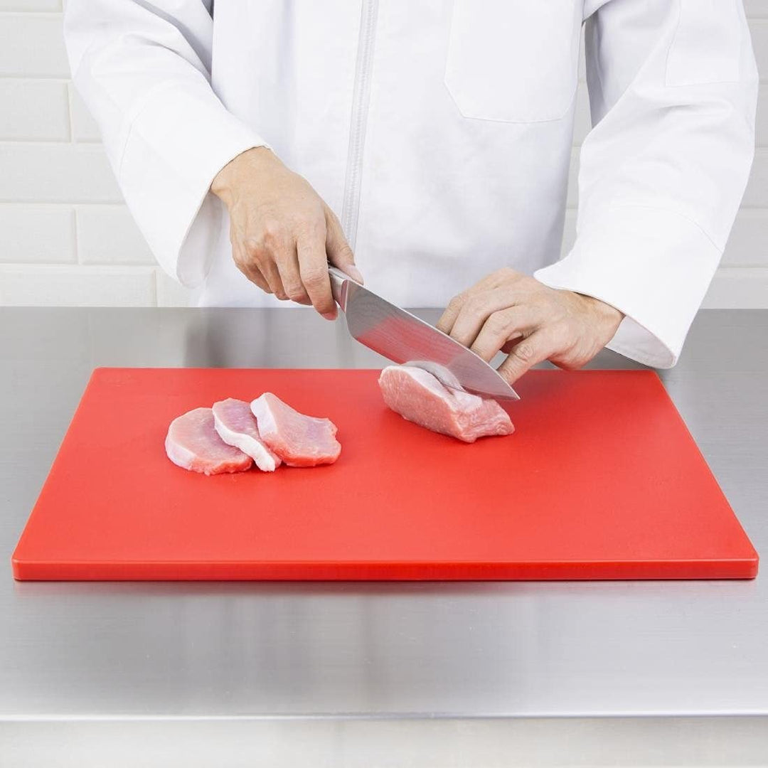 Hygiplas Schneidebrett extra dick in Rot, geringe Dichte, 20 x 600 x 450 mm