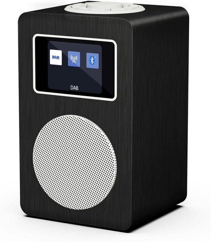 MangoKit MD4 DAB Radio mit Bluetooth,DAB Plus Digitalradio,UKW Radio,Küchenradios,Netz- und Batterie