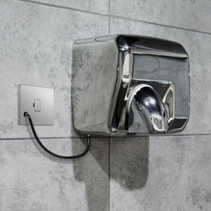 BG Electrical FBS55 ungeschaltete abgesicherte Sporen-Anschlusseinheit mit Flexausgang, doppelpolig,