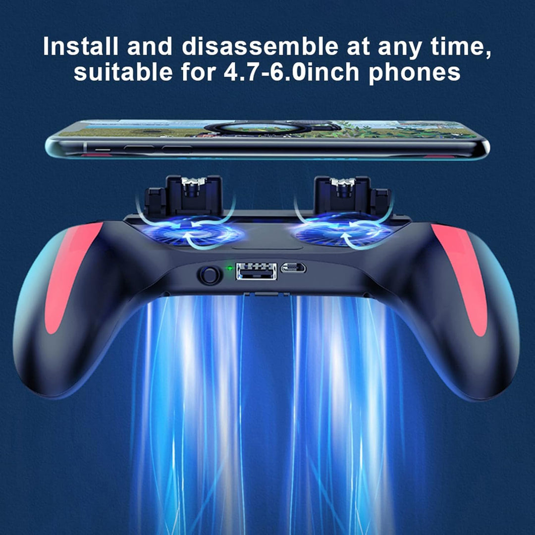 Culnflun Dual Cooling -Fans Mobiltelefon Game Controller Gamepad mit 2500 mAh oder 5000mAh Large Bat