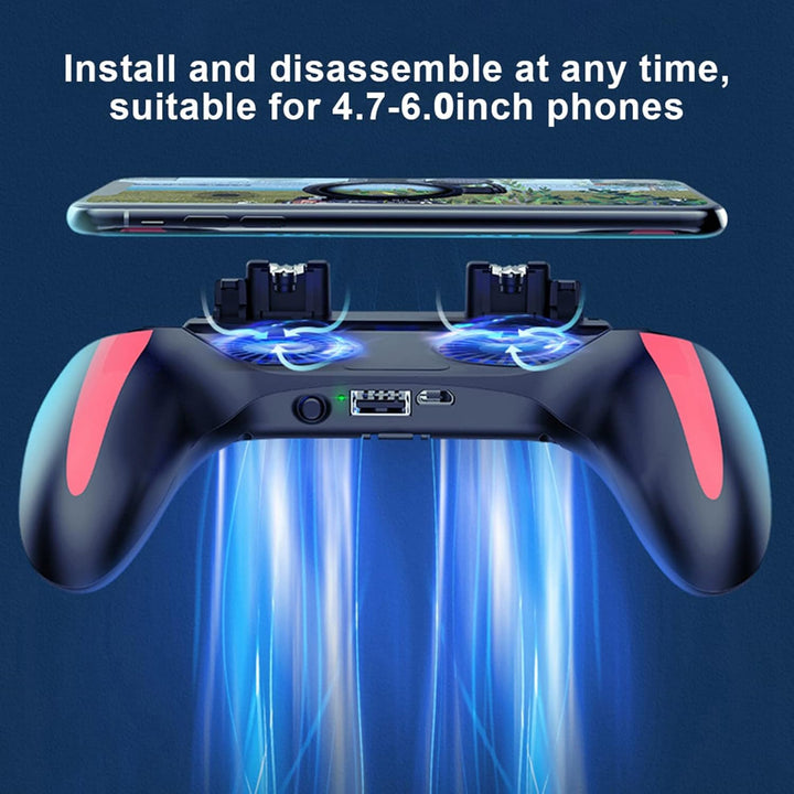 Culnflun Dual Cooling -Fans Mobiltelefon Game Controller Gamepad mit 2500 mAh oder 5000mAh Large Bat